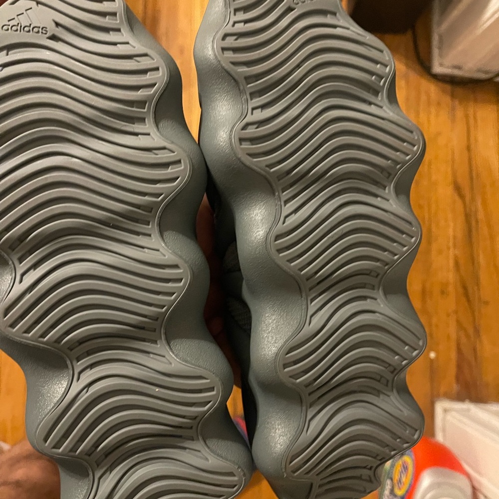 Adidas Gray Textured Sole Sneakers
